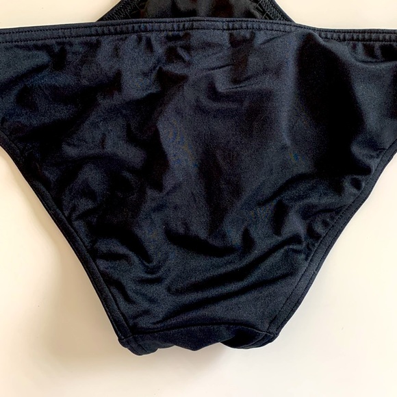 Black and Gold Sequin One Piece - Picture 6 of 6